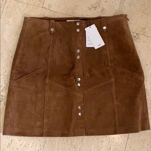MNG Tan Suede Skirt (10)